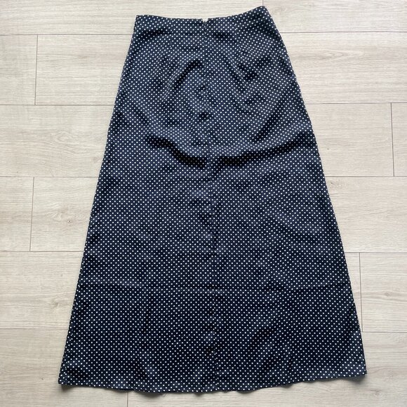 The Fifth Label Navy Polka Dot Midi Skirt - Picture 3 of 4